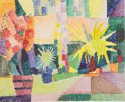 August Macke Garten am Thunersee oil on canvas